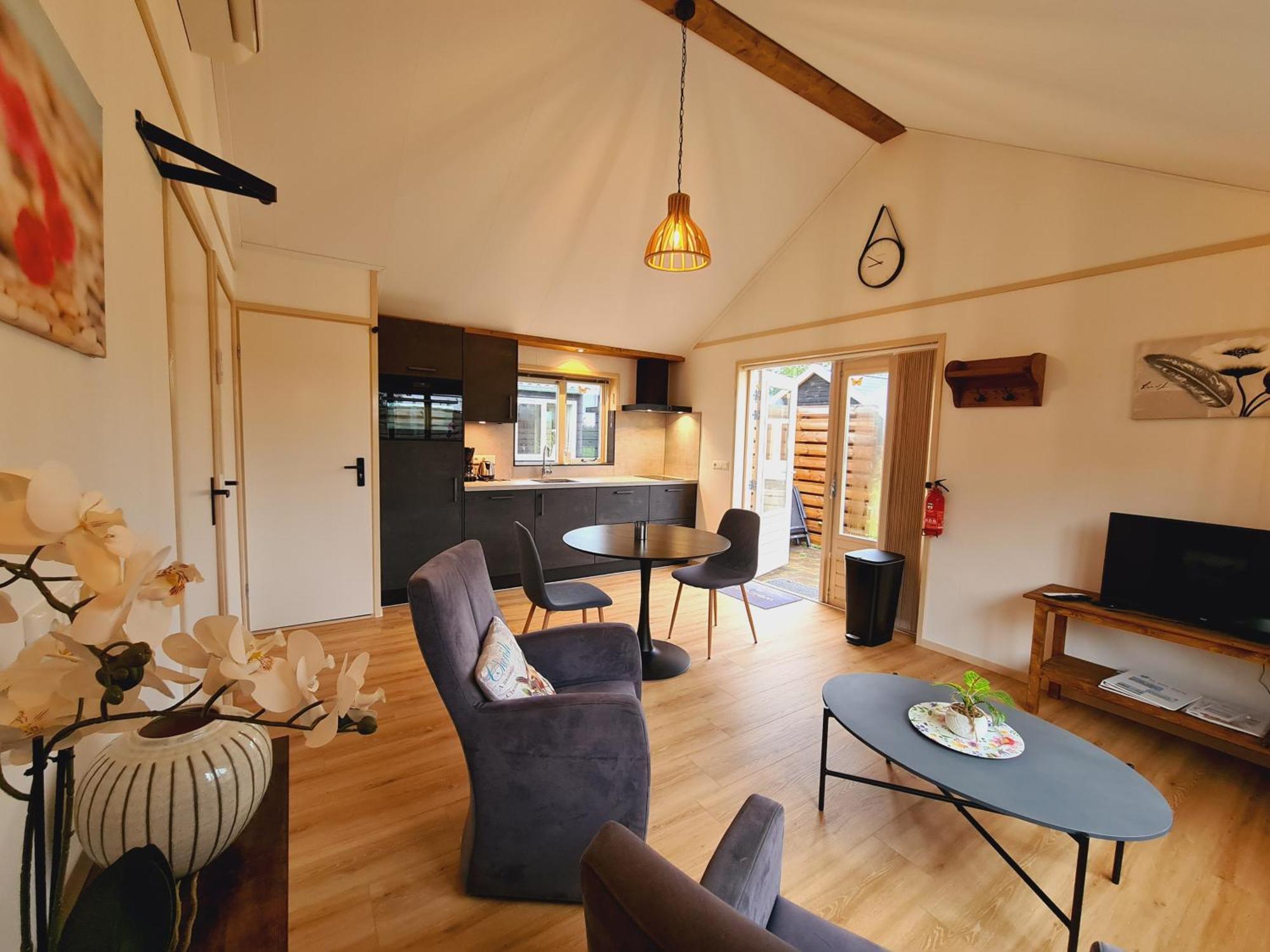 2-Persoons Luxe Vakantiewoning De Veenhoop 外观 照片